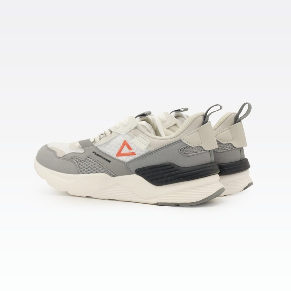 Peak Casual Shoes White Mid Grey – Image 2