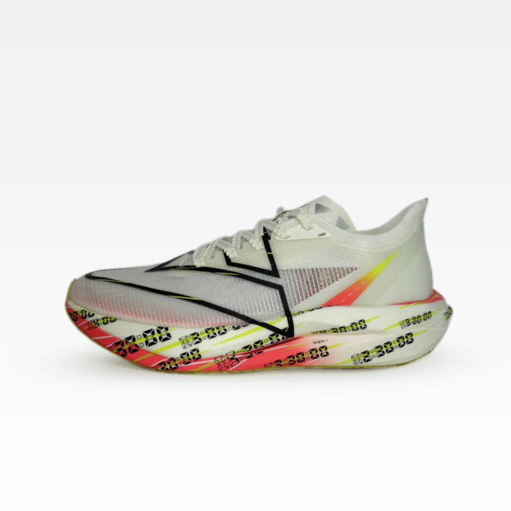 PEAK UP30 3.0 Elite Running Shoes Low Top Light White Red – Image 2