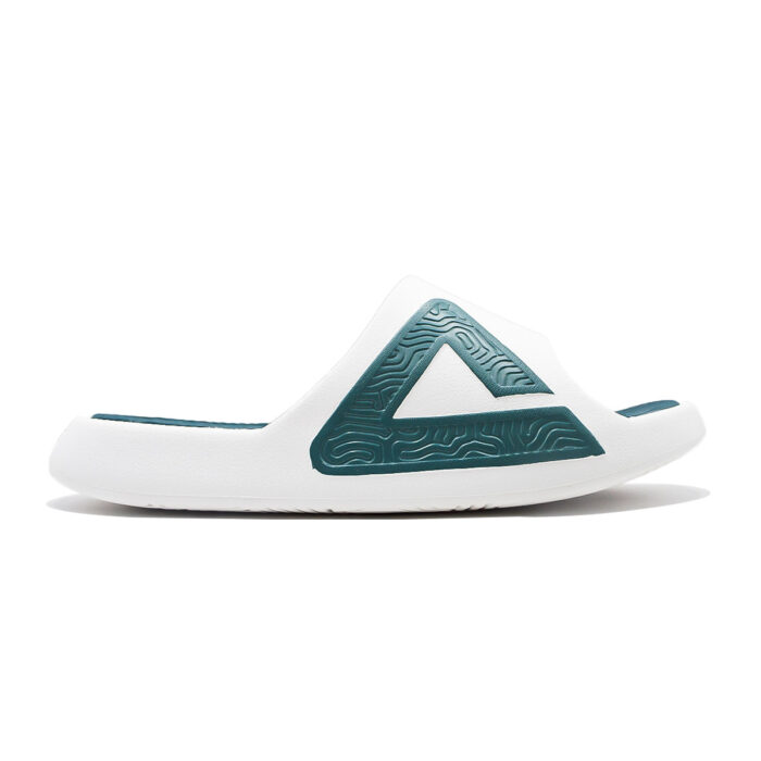 Peak Taichi Taichi Slippers Milky White/Dark Green